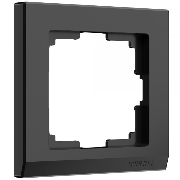 Рамка на 1 пост Werkel WL04-Frame-01 Stark (черный) - купить в Казани