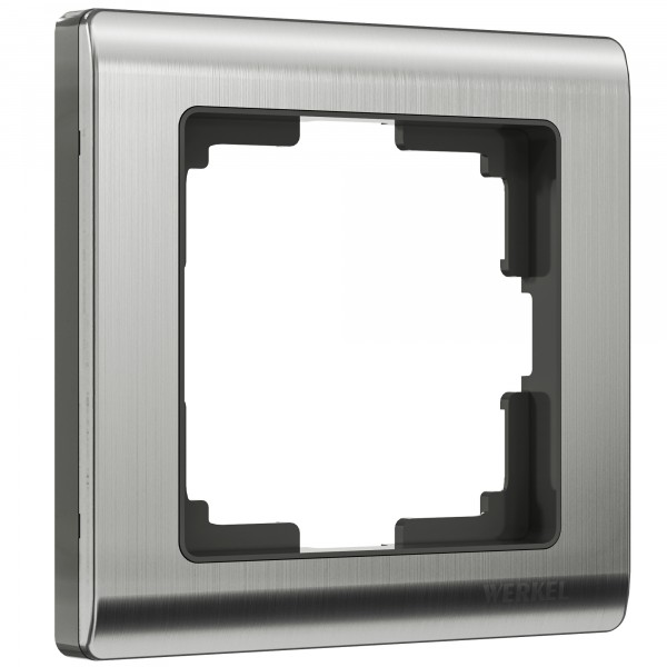 Рамка на 1 пост Werkel WL02-Frame-01 Metallic (глянцевый никель) - купить в Казани