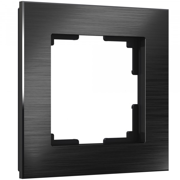 Рамка на 1 пост Werkel WL11-Frame-01 Aluminium (черный алюминий) - купить в Казани