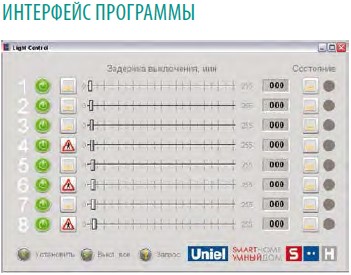 Модуль управления освещением USB порт, 8 входов/ 8 выходов UCH-M111UX/0808 - купить в Казани
