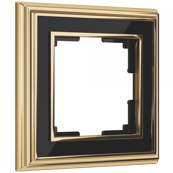 Рамка на 1 пост Werkel WL17-Frame-01 Palacio (золото / черный) - купить в Казани
