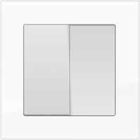 Рамка для двойной розетки Werkel WL01-Frame-01-DBL Favorit (белый) - купить в Казани