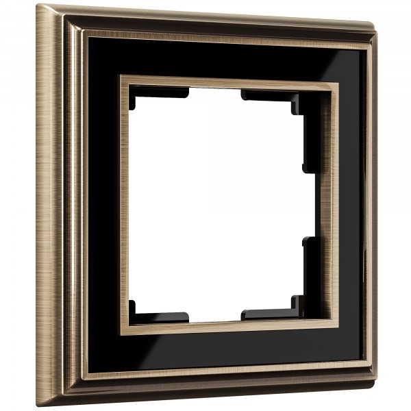 Рамка на 1 пост Werkel WL17-Frame-01 Palacio (бронза / черный) - купить в Казани