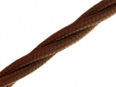 Витой ретро кабель для внешней проводки Werkel Retro 3х2,5мм коричневый - купить в Казани