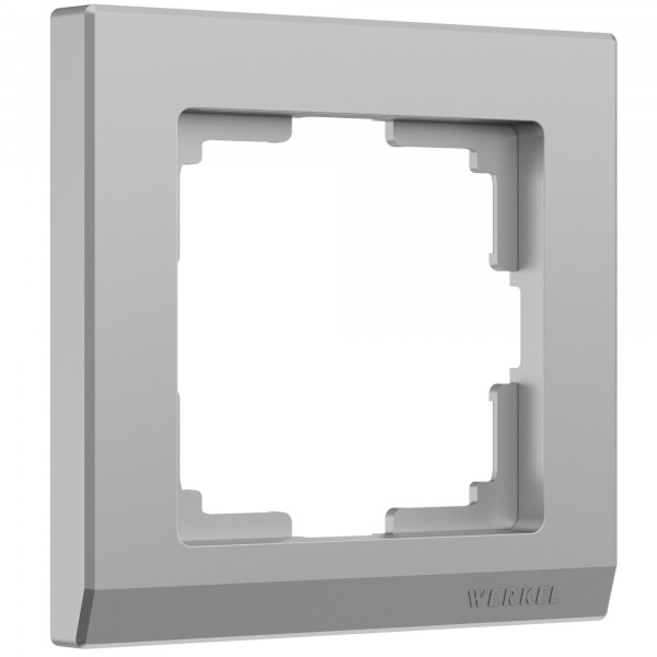 Рамка на 1 пост Werkel WL04-Frame-01 Stark (серебряный) - купить в Казани